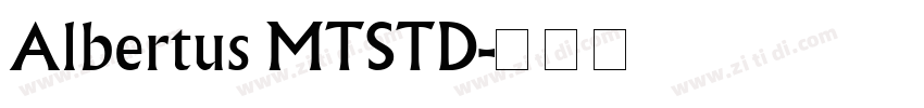 Albertus MTSTD字体转换